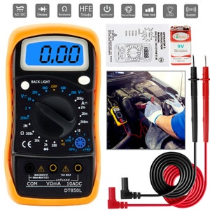 Digital Voltmeter Ammeter Ohmmeter Multimeter Volt AC DC Tester Meter US Seller