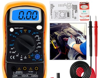 Analog Multimeter - Pointer-Type Volt/Ohm/Ammeter Tester With Battery, AC/DC