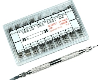 Watch Band Spring Bar Tool Link Remover Pusher + 360 Spring bars Strap Link Pins