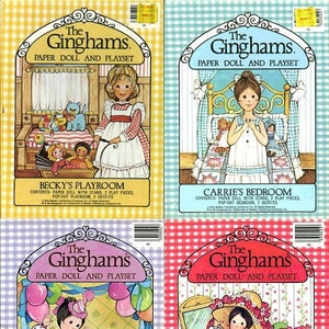 OFFER!! 19 The Ginghams Vintage books paper dolls, printable ebook Pattern, Instant Download, PDF