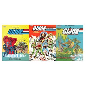 OFERECER! 3 livros para colorir vintage de GI Joe, livros para colorir, download instantâneo, formato PDF