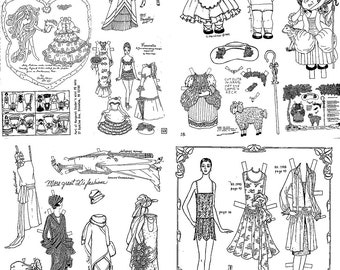 Victorian Paper Dolls Coloring and Activity Book: Vintage Fashion Cut Out  and Dress Up Book For Girls Ages 4-7, 8-12 (Vintage Fashion Paper Dolls)