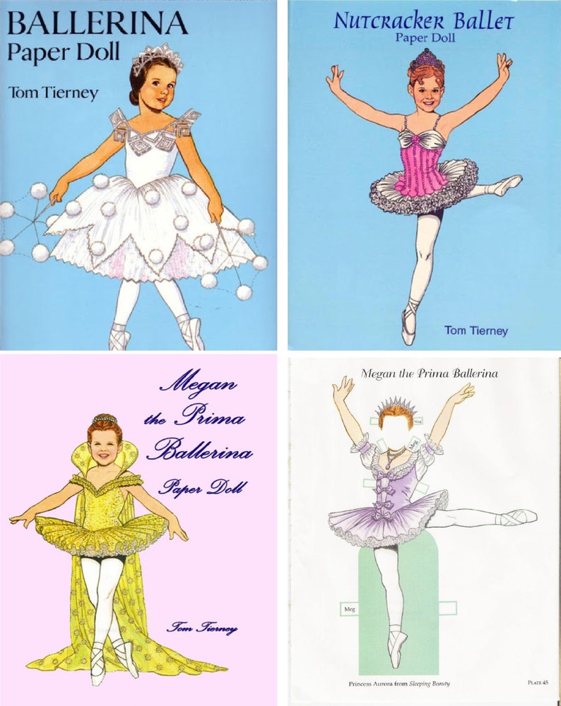 OFFER 11 Paper Dolls Book, Ballet Paper Doll, Vintage Paper Doll