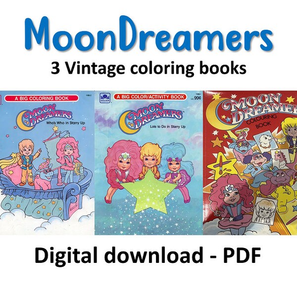 Moondreamers Coloring Book - Etsy