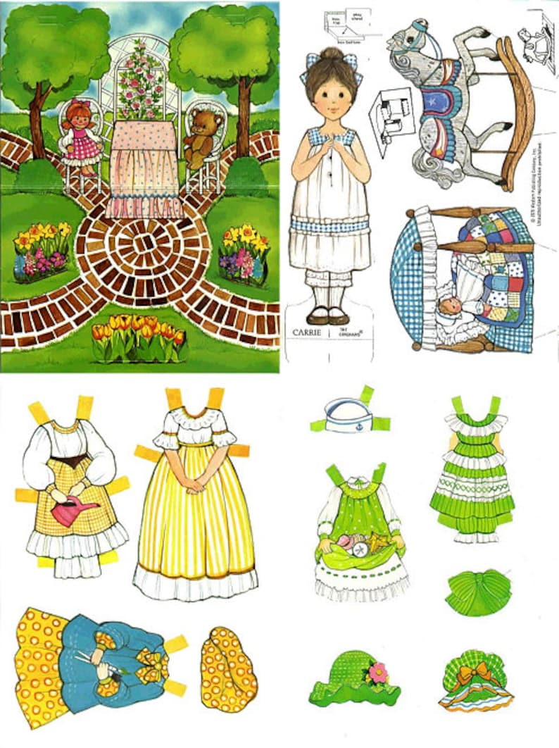 OFFER 19 the Ginghams Vintage Books Paper Dolls Printable - Etsy