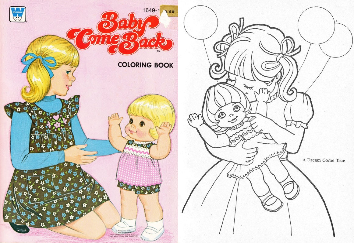 Download Offer 5 Baby Dolls Coloring Books 60 S 70 S Etsy