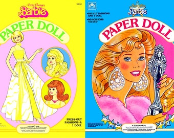 OFFER!! 14 BARBIE paper dolls books and clothes, vintage, Instant Download, PDF