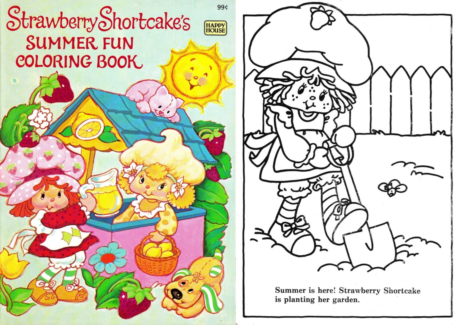 OFFER 8 Strawberry Shortcake's Books: 3 Vintage Coloring | Etsy