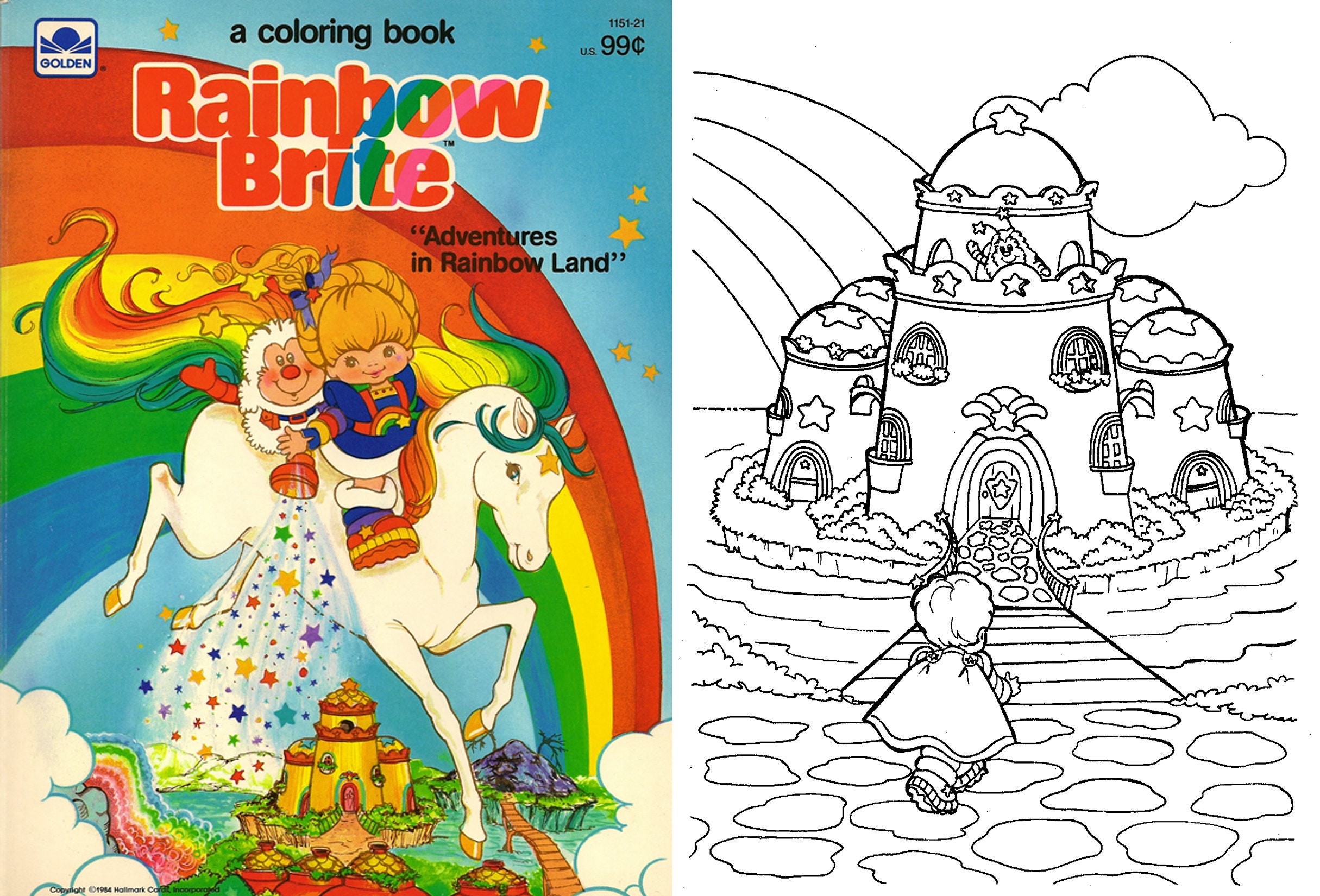 Vintage A Coloring Book for Boys & Girls Printable PDF Instant