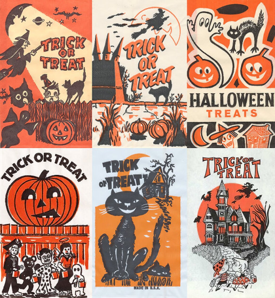 OFFER Vintage Halloween Coloring Book Paper Dolls and - Etsy