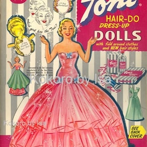 Vintage paper dolls, ebook Pattern, Instant Download, PDF (RM059)
