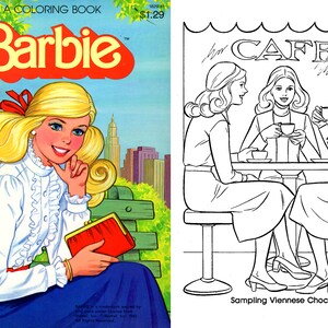 Vintage Barbie Coloring Book 83 Pages, Instant Download, PDF Format - Etsy
