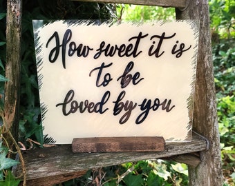 Acrylic Dessert Table Sign, Wedding Candy Bar Decor