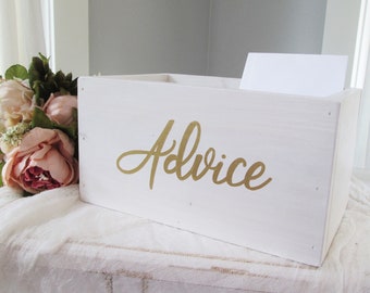 advice box for baby shower