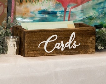 Rustic wooden card box, wedding reception gift table decor, baby shower card holder, graduation card box, personalized card box