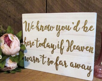 In loving memory, wood wedding sign, winter wedding decor, remembrance sign, heaven sign, rustic wedding sign, gold wedding decor, gold sign