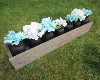 Items similar to Long Centerpiece Box For Rustic Wedding
