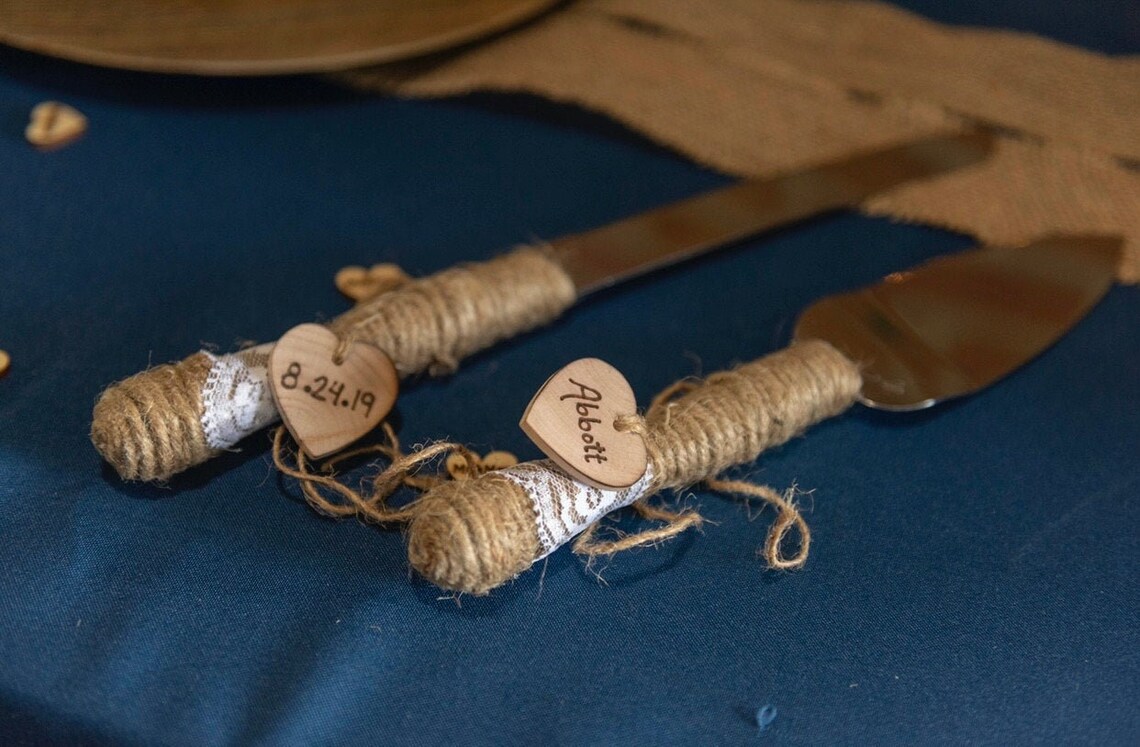 Personalized Cake Knife Set Cake Serving Set Custom Cake Etsy