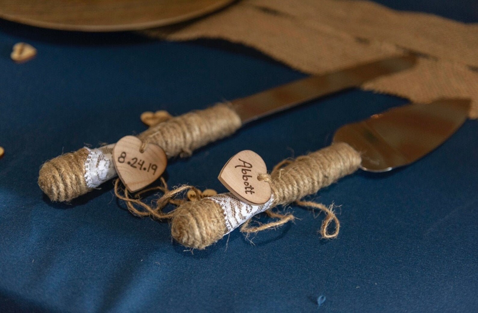 Personalized Cake Knife Set Cake Serving Set Custom Cake Etsy