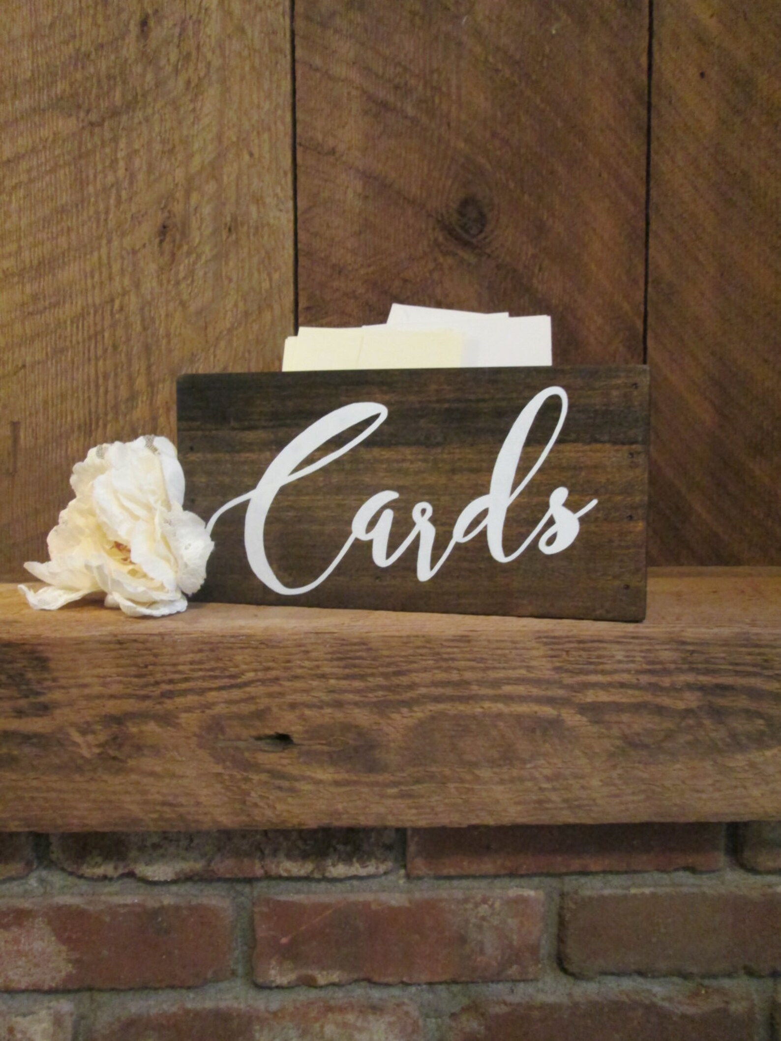 Personalized Bridal Shower Card Box White and Gold Wedding Etsy