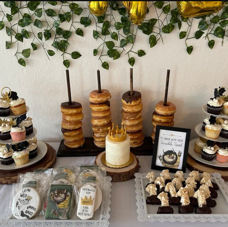 Bagel Bar Stand Rustic Bridal Shower Decor Bagel Stand Etsy