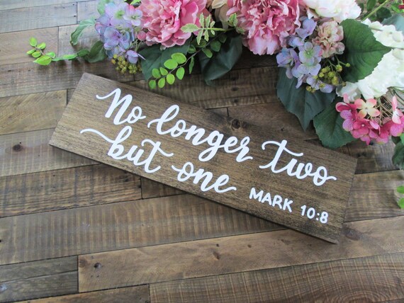 Engagement Marriage Greeting Card ~ Love...They Are No Longer Two But One Flesh Scripture ~ Mark 10:8