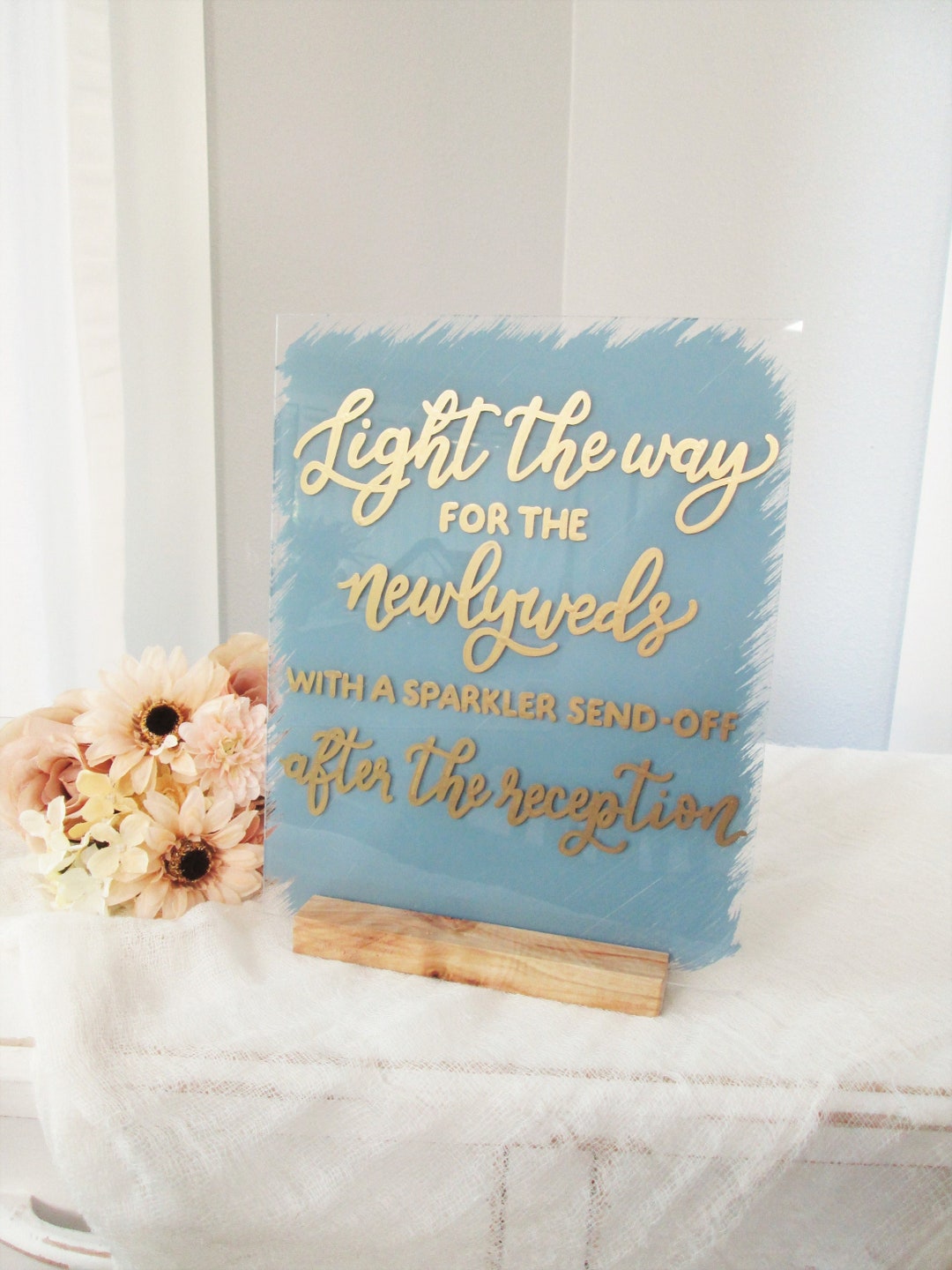 Sparkler Send off Sign Acrylic Wedding Sign Wedding Reception Signs ...