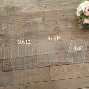 Blank acrylic signs with stands, DIY wedding sign, table number blanks, DIY acyrlic sign, reception decor, party decor, shower sign image 2