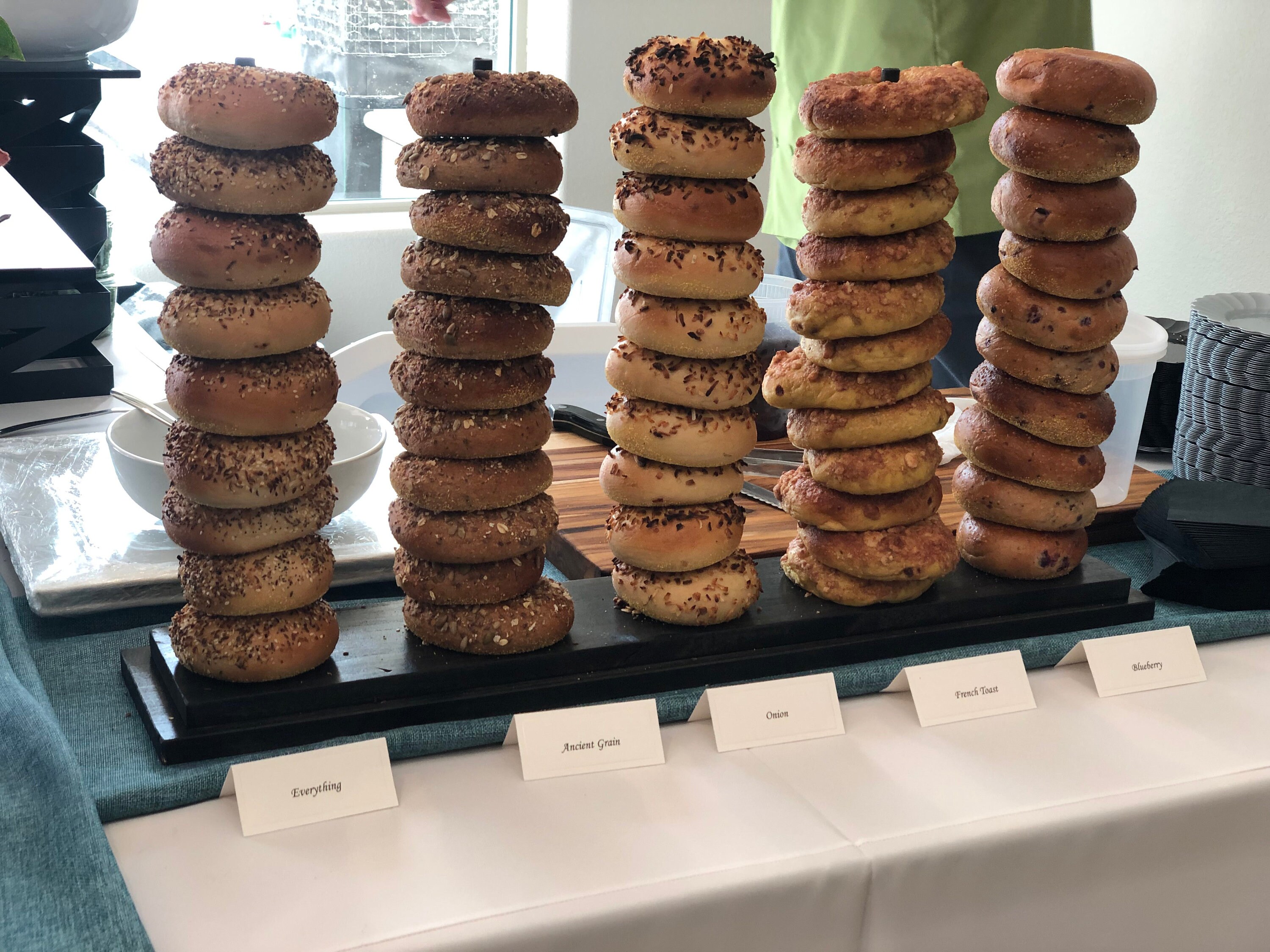 Bagel bar stand bridal shower decor wedding brunch bagel | Etsy