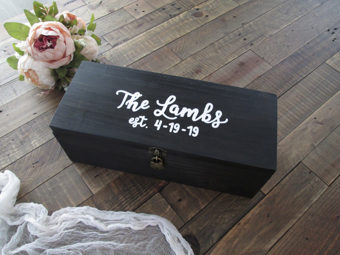 Personalized Wine Box Love Letter Box Wedding Unity Ceremony Etsy