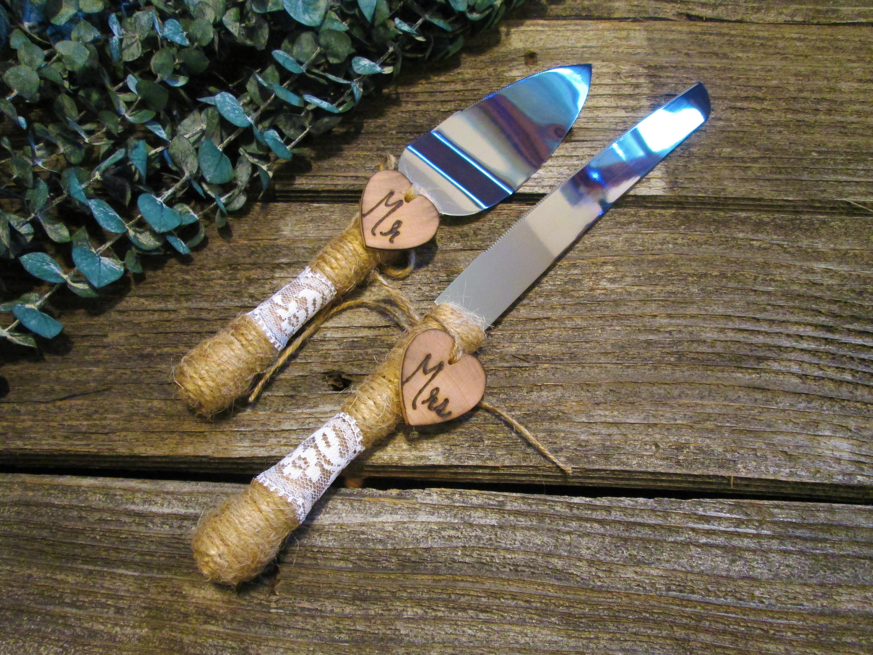 Custom Cake Knife Set Wedding Cake Cutting Set Cake Server Etsy