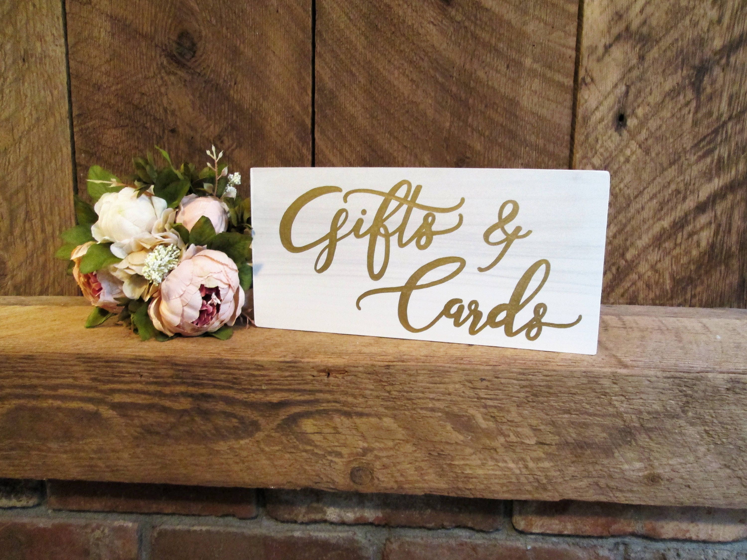 Cards & Gifts Wooden Sign, Gift Table Sign, Graduation Party Decor ...