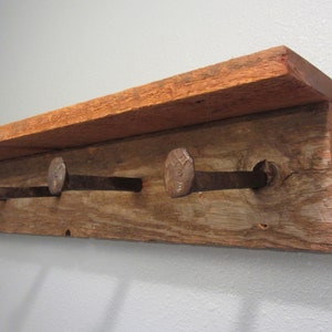 Barnwood Coat Rack Barn Wood Shelf Entryway Shelf Rustic Etsy