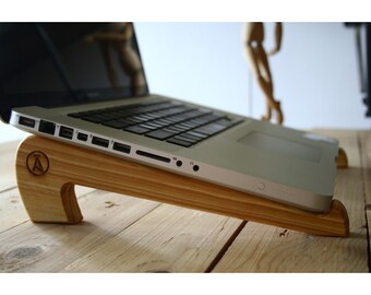 Wood Laptop Stand Etsy