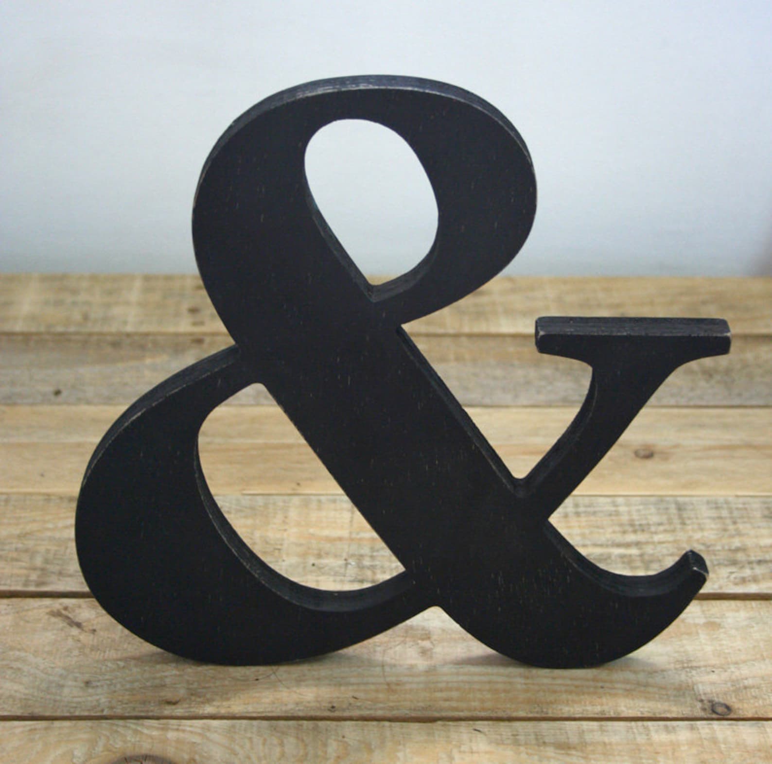 Wooden Letters Home Decor Shelf Decor Ampersand Wood Etsy