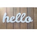 HELLO Wooden Sign Home Decor Word Art Handwrittencursive - Etsy