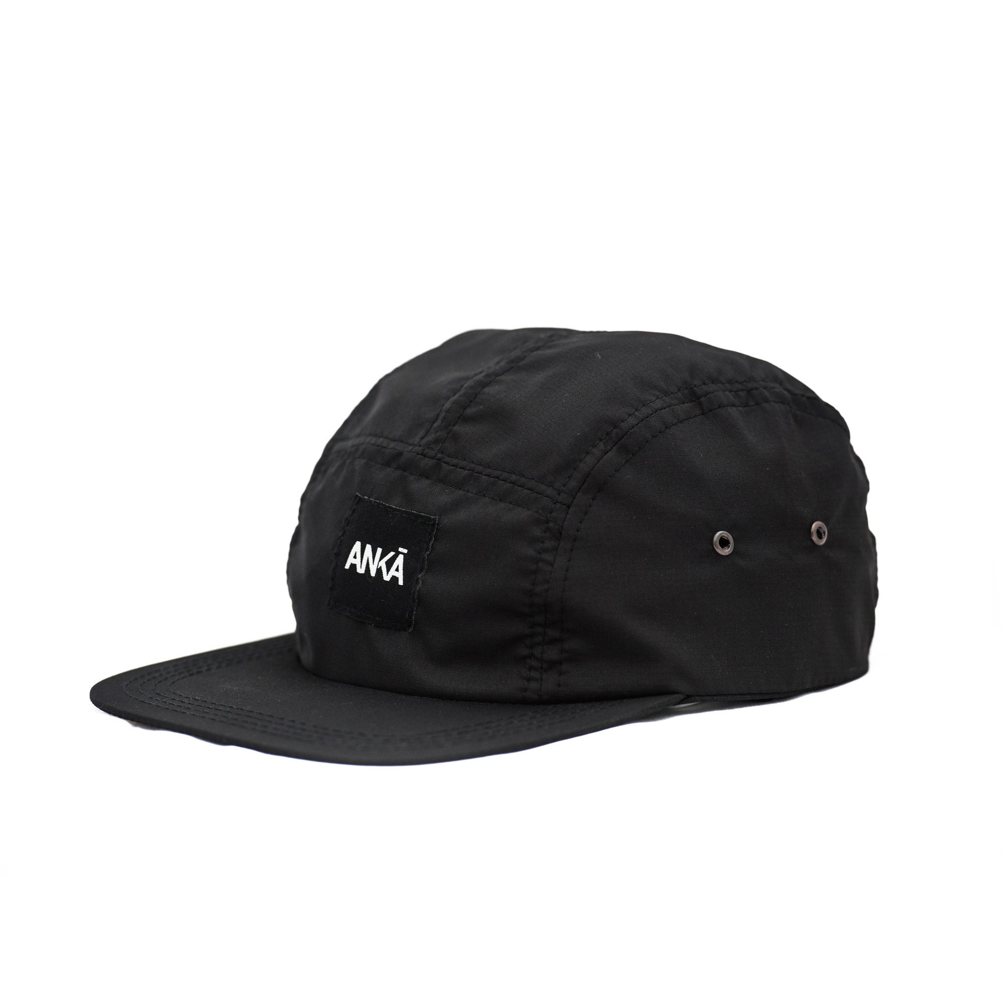 Black 5 Panel Hat Water Resistant Hat 