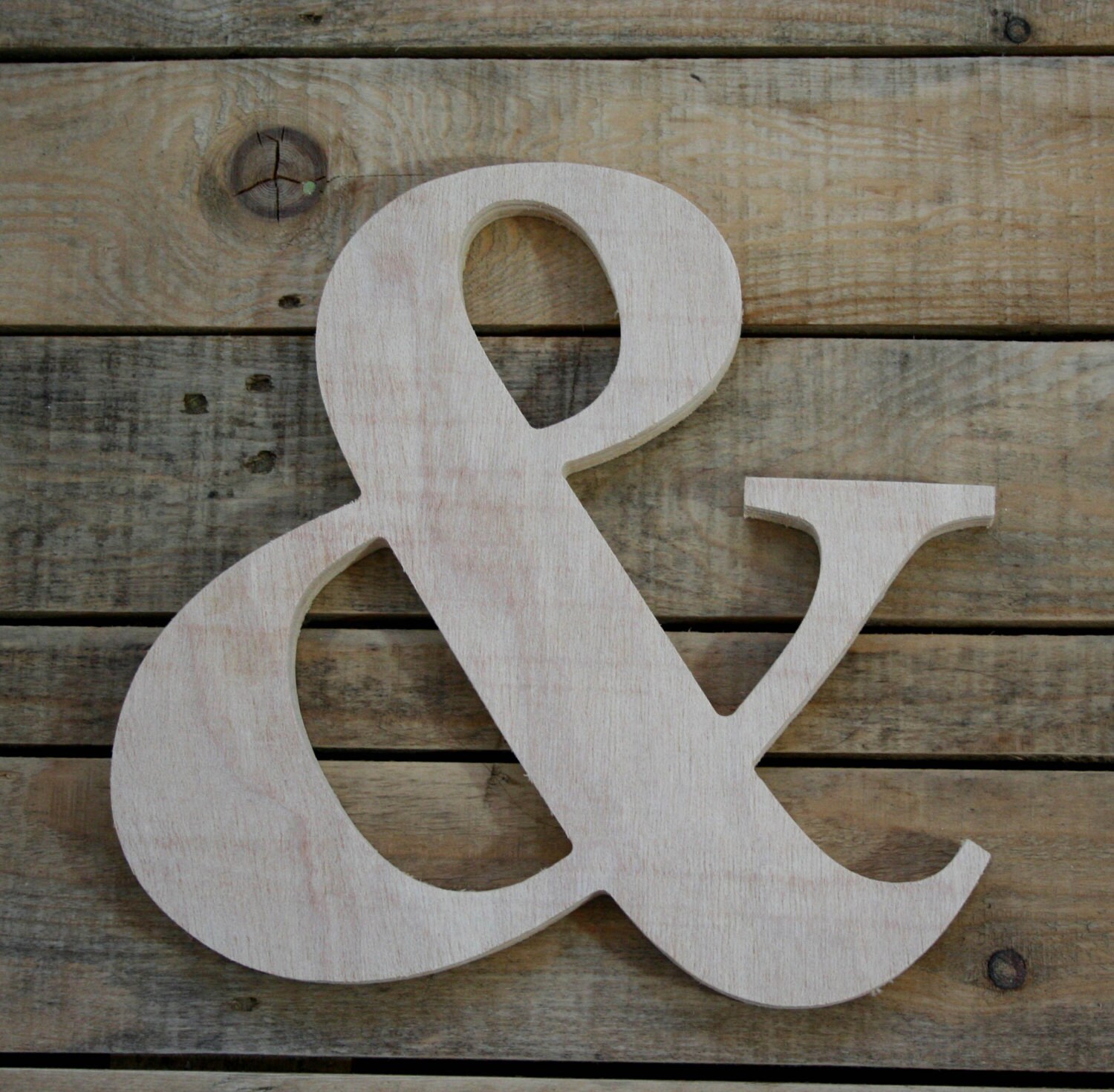 Wooden Letters Home Decor Shelf Decor Ampersand Wood Etsy