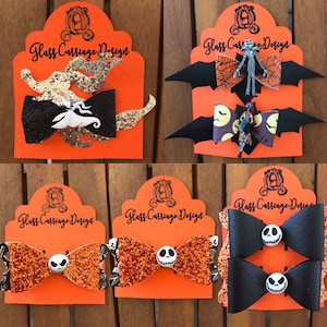 Skeleton Christmas Halloween Bows