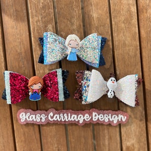 Frozen Sisters Themed Bows