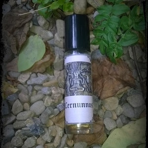 Cernunnos handmade UNISEX perfume oil, Wiccan, Pagan, Shaman 10ml roll on ~ includes cedar & oak moss