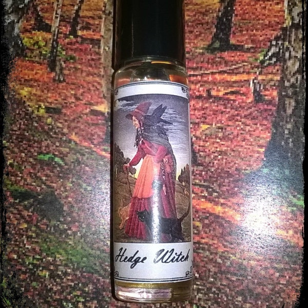 Hedge Witch original pagan perfume oil, rich earthy and mysterious perfume oil 10ml roll on, wild woman, essential oils, resins & absolutes