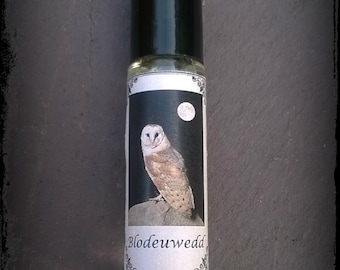 Blodeuwedd original exquisite perfume oil, Welsh mythology, owls, flowers, fantasy perfume, 10ml