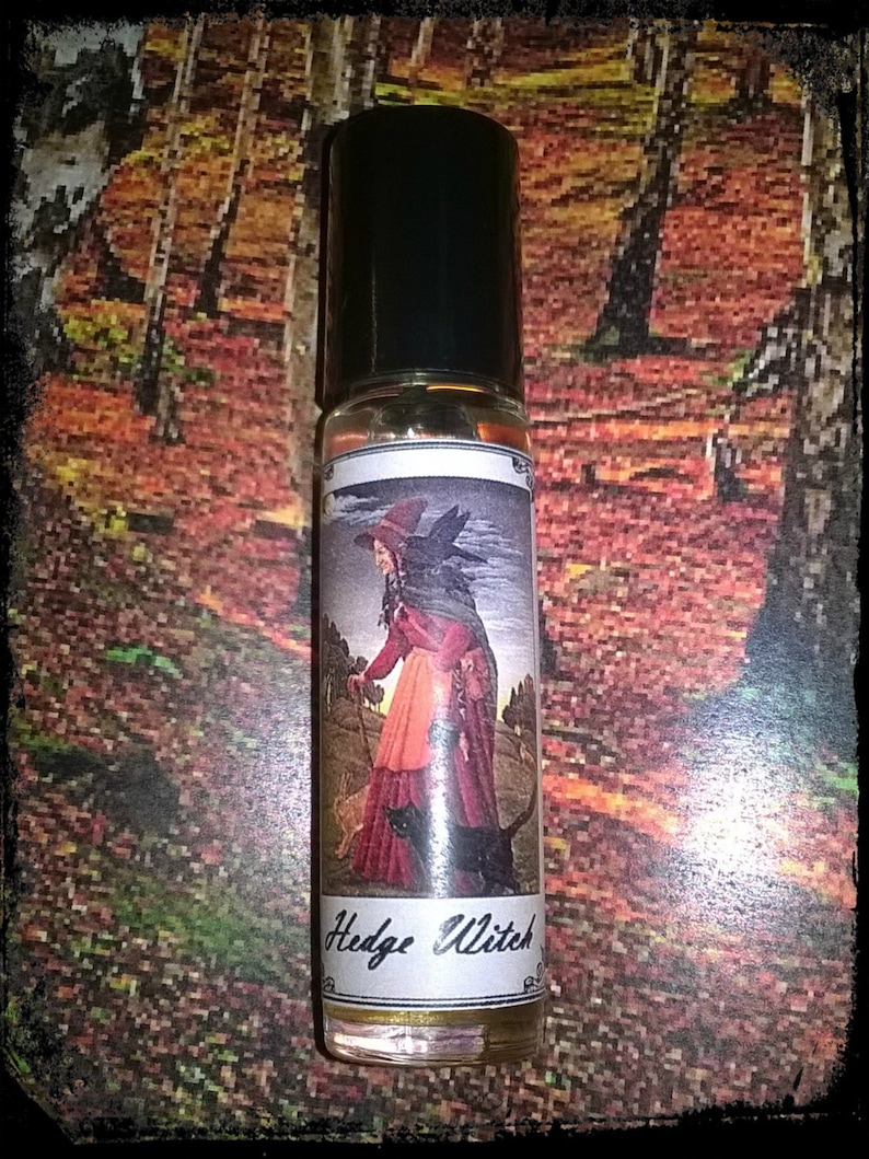 Hedge Witch original pagan perfume oil, rich earthy and mysterious perfume oil 10ml roll on, wild woman, essential oils, resins & absolutes image 1