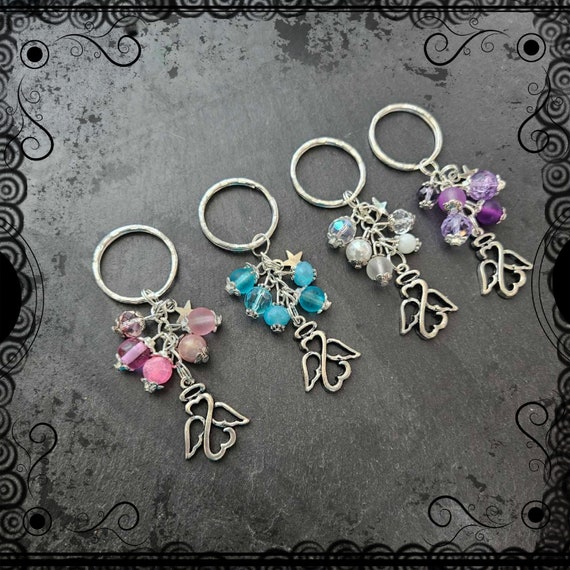 守護天使のキーホルダー、さまざまな色、ギフト、保護 - Etsy 日本