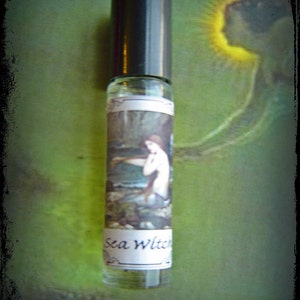 Sea Witch original pagan perfume oil, mystical elemental perfume oil 10ml roll on, wild woman, essential oils, resins & absolutes