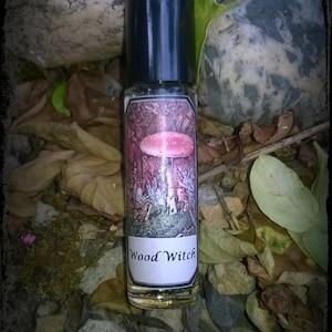 Wood Witch original handmade perfume oil, Wiccan, Pagan, Shaman 10ml roll on ~ includes cypress, rose, juniper