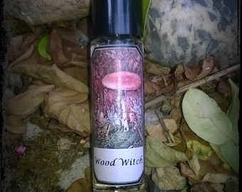 Wood Witch Perfume Oil, Cypress Rose Juniper, 10ml Roll On