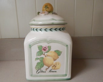 Villeroy & Boch French Garden Charm Citrus Limon Lemon Canister