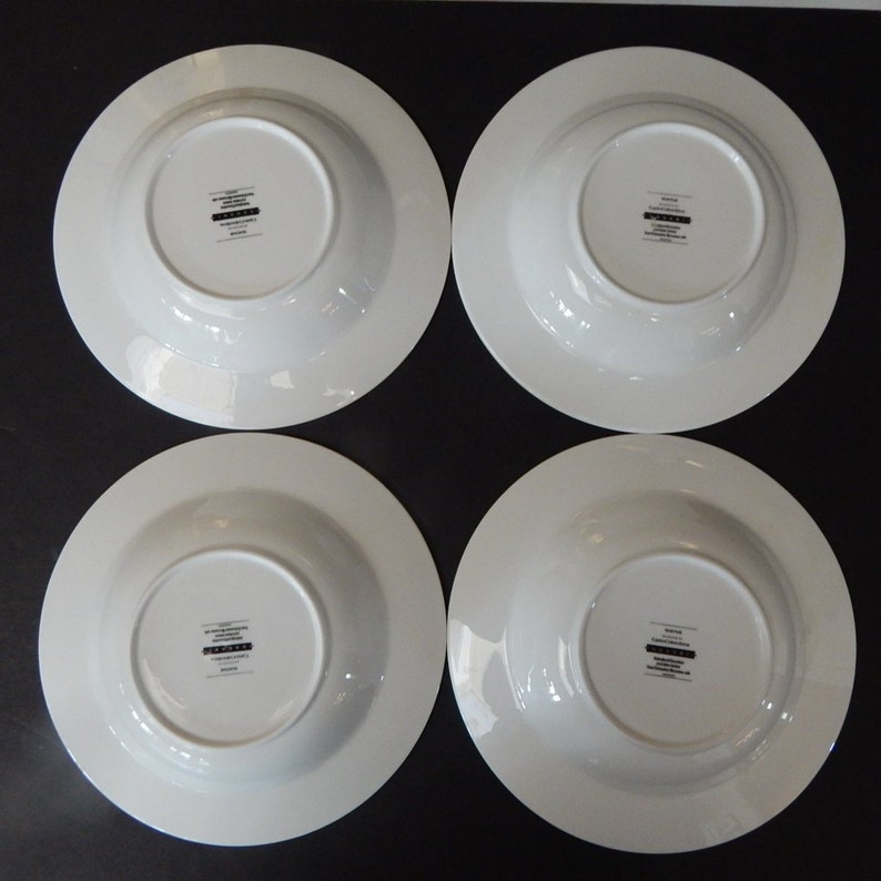 Set of 4 Sasaki MAYFAIR Rimmed Soup Bowl